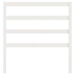 Berkfield Home Beautiful Bed Headboard White 95x4x100 cm Solid Wood Pine - Size: 95 x 4 x 100 cm - thumbnail 4
