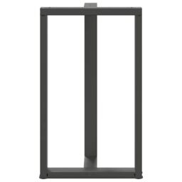 Berkfield Home Bar Table Legs T-Shaped¬†2 pcs Anthracite 60x35x(100-101) cm Steel in Black - thumbnail 6