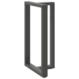 Berkfield Home Bar Table Legs T-Shaped¬†2 pcs Anthracite 60x35x(100-101) cm Steel in Black - thumbnail 4