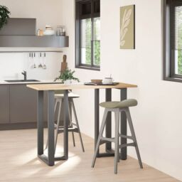 Berkfield Home Bar Table Legs T-Shaped¬†2 pcs Anthracite 60x35x(100-101) cm Steel in Black - thumbnail 2