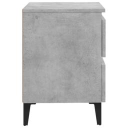 Berkfield Home Bed Cabinets 2 pcs Concrete Grey 40x35x50 cm Engineered Wood - Size: 40 x 35 x 50 cm - thumbnail 5