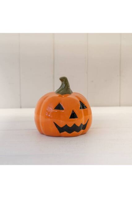 KDMD Orange Ceramic Pumpkin - image 1