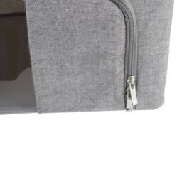 FLAVORA 24 Litre - 40x30x20cm Foldable Clothes Storage Box in Grey - Size: 500mm - thumbnail 5