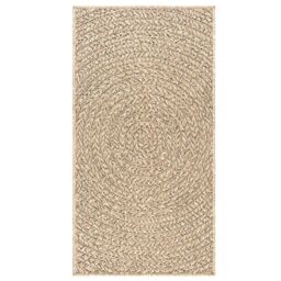 Berkfield Home Rug ZIZUR 60x110 cm Jute Look Indoor & Outdoor in Brown - Size: Medium - thumbnail 4