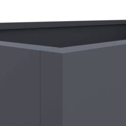Berkfield Home Planter Anthracite 62x30x29 cm Steel in Dark Grey - Size: 62 x 30 x 29 cm - thumbnail 8