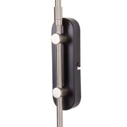 Wyld and Coco Wall Lamp Black and Silver 1-Light Cone Shade Modern Industrial - thumbnail 6