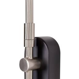 Wyld and Coco Wall Lamp Black and Silver 1-Light Cone Shade Modern Industrial - thumbnail 7