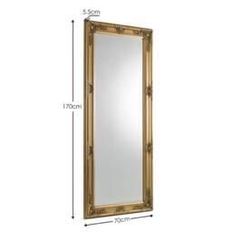 Cheshire Lumière Gold Lean-To Dress Mirror - thumbnail 7