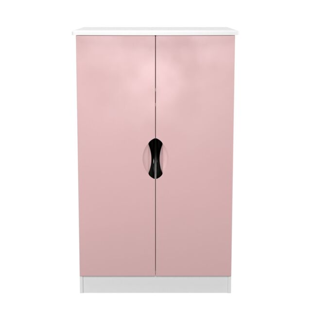 Ready Assembled 2 U Holborn 2 Door Midi Robe (Ready Assembled) in Dusty Pink - Size: Large - image 1