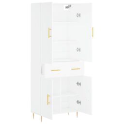 Berkfield Home Highboard White 69.5x34x180 cm Engineered Wood - thumbnail 4