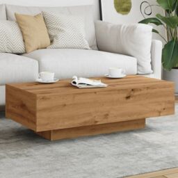 Berkfield Home Coffee Table Artisan Oak 100x49.5x31 cm Engineered Wood in Brown - thumbnail 4