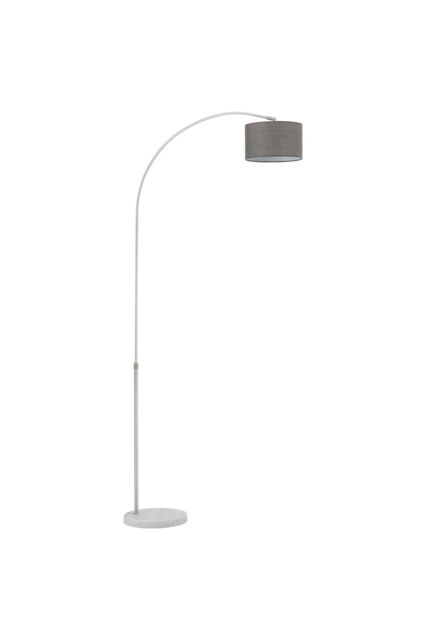 Contemporary Floor Lamp with Marble Base in Grey - image 1