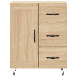Berkfield Home Highboard Sonoma Oak 69.5x34x180 cm Engineered Wood in Light Tan - thumbnail 8