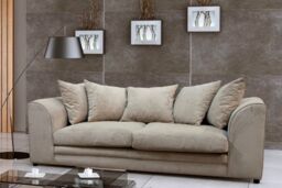 Snugg Furniture UK Limited Kaspo 3 & 2 Fabric Sofa Set in Beige - thumbnail 2