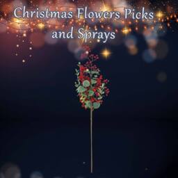 VFM e-Store Christmas Long Stem Berries Leaves Decoration 67cm x 18cm Red X 1 - Size: 67 cm x 18 cm - thumbnail 3
