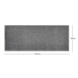 Nicoman PVC Spaghetti Coil Hallway Kitchen Entrance Area Non-Slip Runner Rug 150cm x 60cm in Grey - Size: 60 cm x 150 cm - thumbnail 2