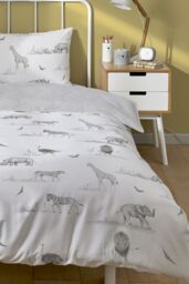 Little Knightley 'Zambezi' Elephant Childrens Polycotton Duvet Cover Set - Size: Double - thumbnail 2