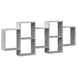 Berkfield Home Wall Shelf Concrete Grey 159x18x65 cm Engineered Wood - Size: 159 x 18 x 65 cm - thumbnail 6