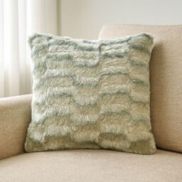 Voltico Arctic 18Inch Cushion (Charcoal/Silver) in Silver - Size: 45 cm x 45 cm - thumbnail 1