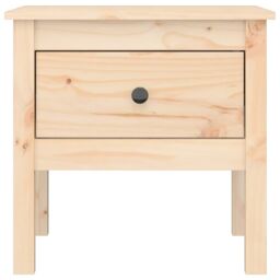 Berkfield Home Side Table 50x50x49 cm Solid Wood Pine in Brown - Size: 50 x 50 x 49 cm - thumbnail 6