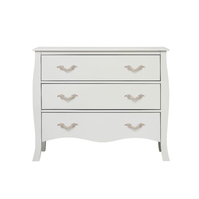 Melody Maison Large 3 Drawer Chest Of Drawers - Elizabeth Ivory Range - image 1