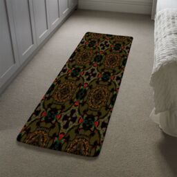Benjamin Tate Design Pakistan Mosaic Paint Runner Rug in Natural - Size: 67 cm x 230 cm - thumbnail 4