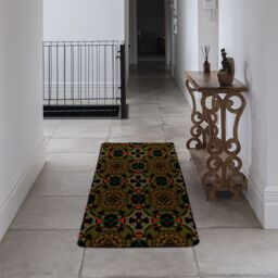 Benjamin Tate Design Pakistan Mosaic Paint Runner Rug in Natural - Size: 67 cm x 230 cm - thumbnail 3