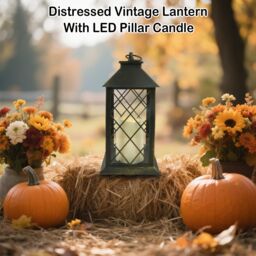 Bright Zeal 13.5' Black Gold Decorative Candle Lantern Christmas Decorations - thumbnail 3