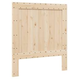 Berkfield Home Beautiful Bed Frame without Mattress with Headboard 90x200 cm Sol in Natural - thumbnail 6