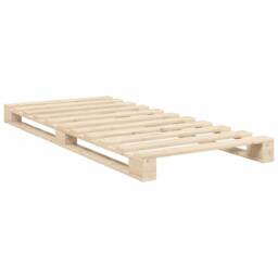 Berkfield Home Beautiful Bed Frame without Mattress with Headboard 90x200 cm Sol in Natural - thumbnail 7