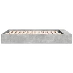 Berkfield Home Modern Bed Frame without Mattress Grey Sonoma 150x200 cm King Size - thumbnail 5