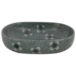 Berkfield Home Countertop Basin Blue Oval 59x40x14 cm Ceramic - Size: 59 x 40 x 14 cm - thumbnail 4