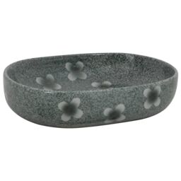 Berkfield Home Countertop Basin Blue Oval 59x40x14 cm Ceramic - Size: 59 x 40 x 14 cm - thumbnail 2