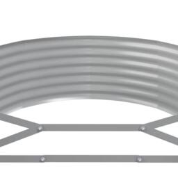 Berkfield Home Garden Raised Bed Powder-coated Steel 396x100x36 cm Anthracite in Dark Grey - Size: 396 x 100 x 36 cm - thumbnail 5