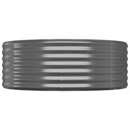 Berkfield Home Garden Raised Bed Powder-coated Steel 396x100x36 cm Anthracite in Dark Grey - Size: 396 x 100 x 36 cm - thumbnail 4