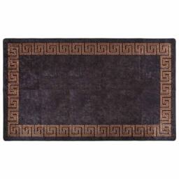 Berkfield Home Rug Washable 190x300 cm Black & Gold Anti Slip - Size: 100 cm diameter - thumbnail 3