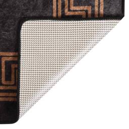 Berkfield Home Rug Washable 190x300 cm Black & Gold Anti Slip - Size: 100 cm diameter - thumbnail 4