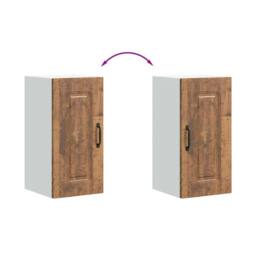 Berkfield Home Kitchen Wall Cabinet Kalmar Old Wood Engineered Wood in Brown - thumbnail 7