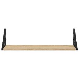 Berkfield Home Beautiful Wall Shelves 2 pcs Sonoma Oak 60x15x15.5 cm in Light Brown - thumbnail 5
