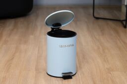simpa 3L Slim Soft-Closing Pedal Dustbin in Light Blue - thumbnail 2