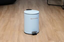 simpa 3L Slim Soft-Closing Pedal Dustbin in Light Blue - thumbnail 4