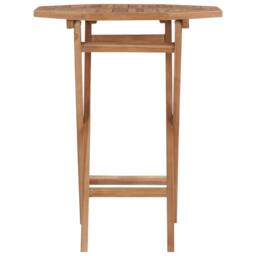 Berkfield Home Durable Folding Garden Table 60x60x75 cm Solid Teak Wood in Brown - Size: 60 x 60 x 75 cm - thumbnail 1