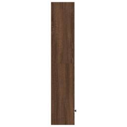 Berkfield Home Bookcase Brown Oak 31x24x127 cm Engineered Wood - Size: 31 x 24 x 127 cm - thumbnail 5