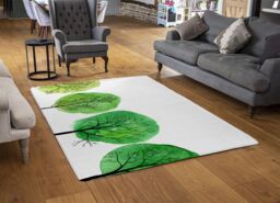 Benjamin Tate Design Trees Designer Rug in Natural - Size: Large - thumbnail 2