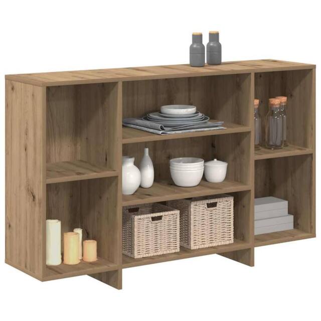 Berkfield Home Sideboard Artisan oak 120 x 30 x 75 cm Engineered wood in Brown - image 1