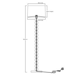 Pagazzi Kayleigh Wooden Floor Lamp in Natural - thumbnail 7