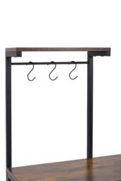 Living and Home Coffee Station with Drawer in Brown - thumbnail 8