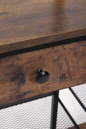 Living and Home Coffee Station with Drawer in Brown - thumbnail 7