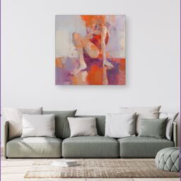Warren Reed - Designer Contemplative Rest Canvas - Size: w40 inch x h40 inch - thumbnail 1