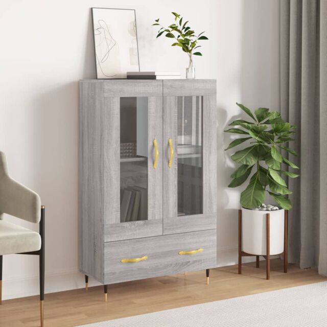 Berkfield Home Highboard Grey Sonoma 69.5x31x115 cm Engineered Wood - image 1